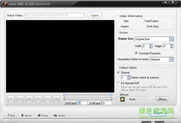 Aoao SWF to GIF Converter工具